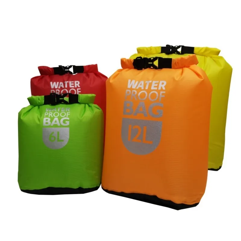 Utomhuspåsar Vattenmotstånd Dry Bag Pack Sack Kayaking River Trekking Floating Boating Swimming Rafting 230630