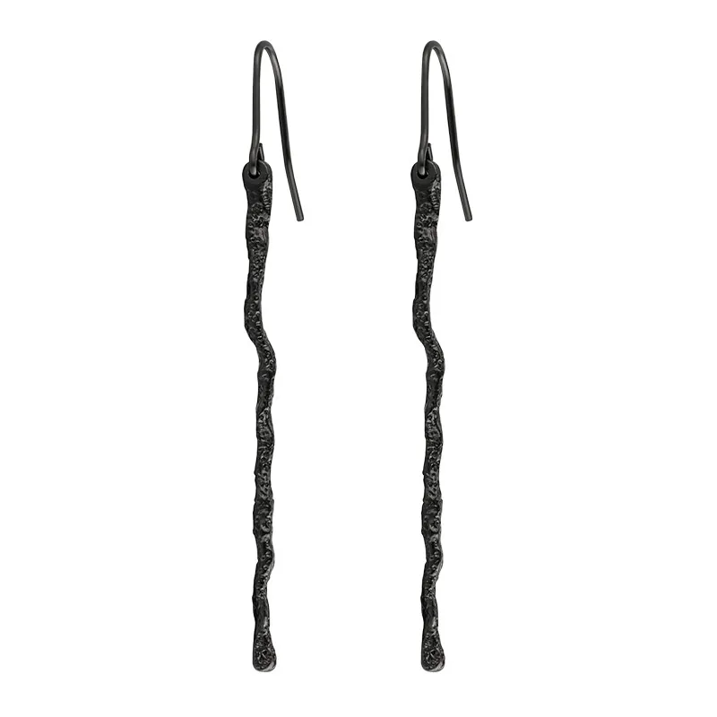 925 Серебряная ветвь стерлингового серебряного ветви для женщин для женщин в стиле панк -стиля Геометрические нерегулярные серьги для падения вечеринки подарки