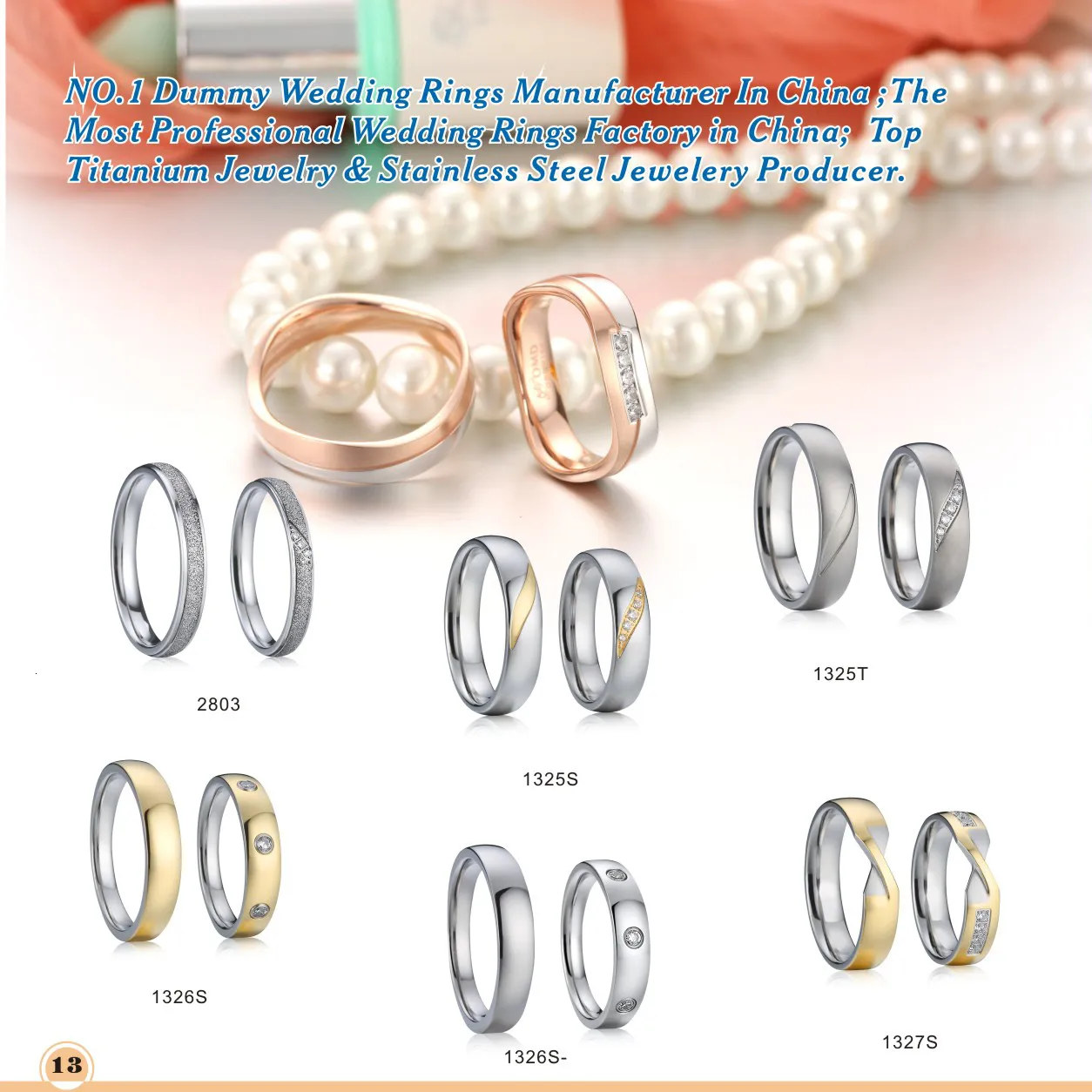 Double Ring - Ceramic, Surgical steel | STOKLASA Haberdashery and Fabrics