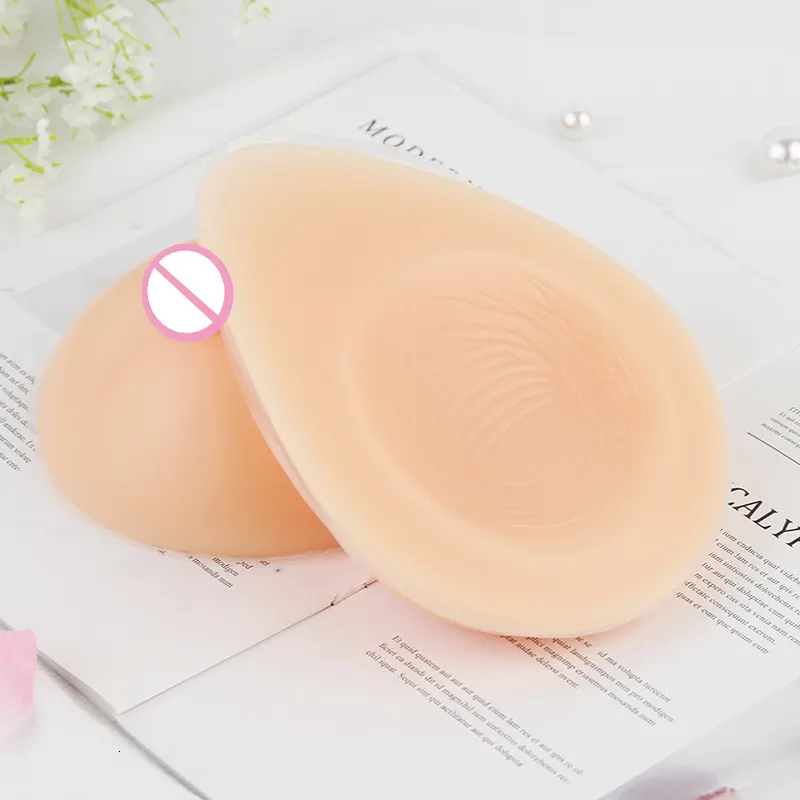  One Pair C Cup Teardrop Shape Silicone Breast Forms