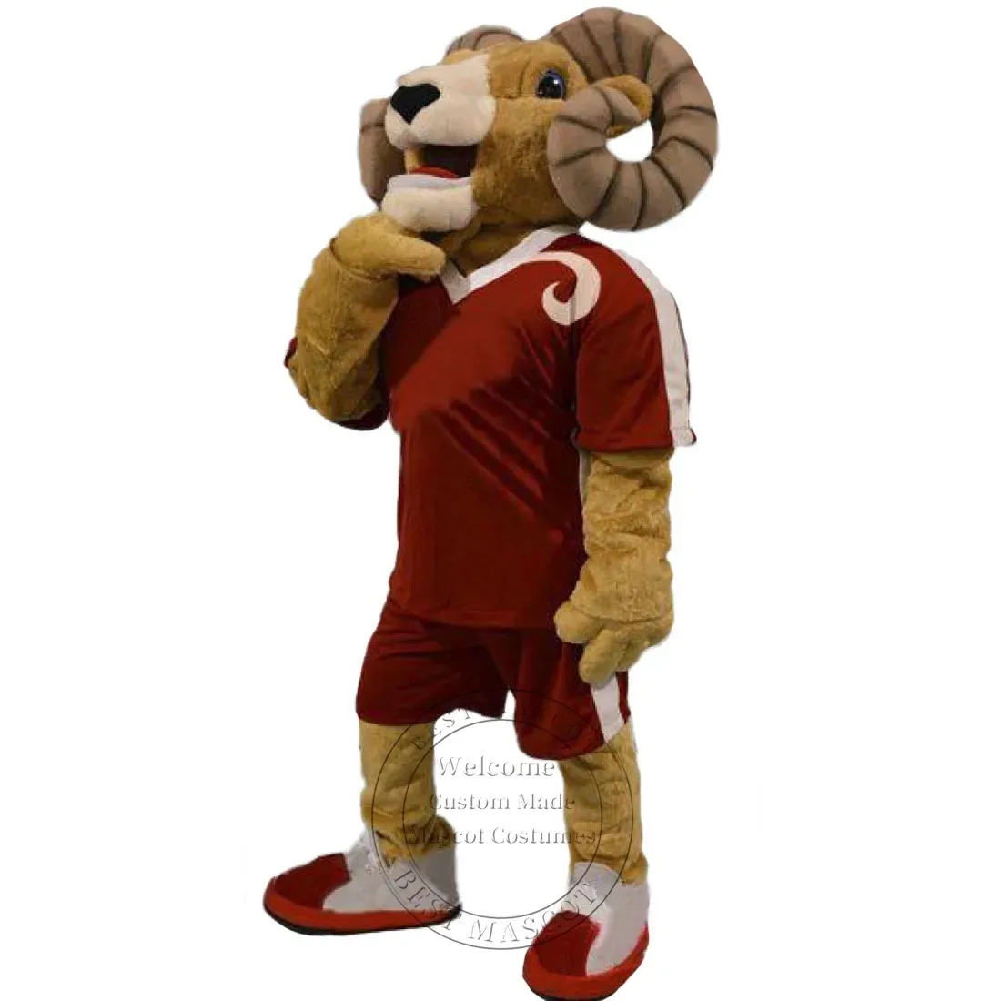 Hot Sales Power Rams Mascot Costume High School mascot Custom fancy costume Full Body Props Outfit