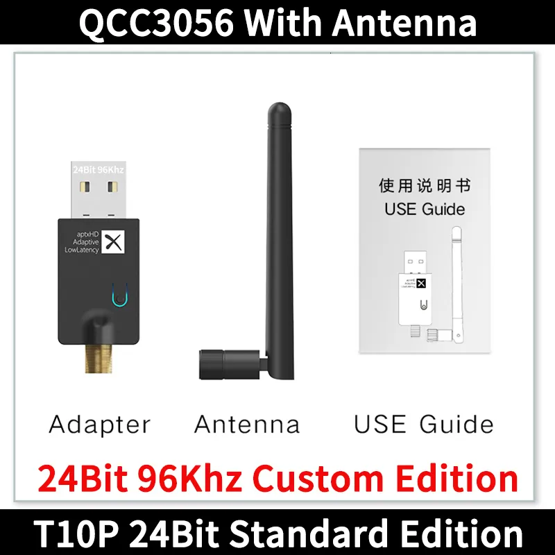 Receptor transmisor Bluetooth 5.2 para TV a auriculares / altavoces  inalámbricos, Aptx Adaptativo / hd / baja latencia Wireless 3.5mm Aux Audio  Adapter para PC A