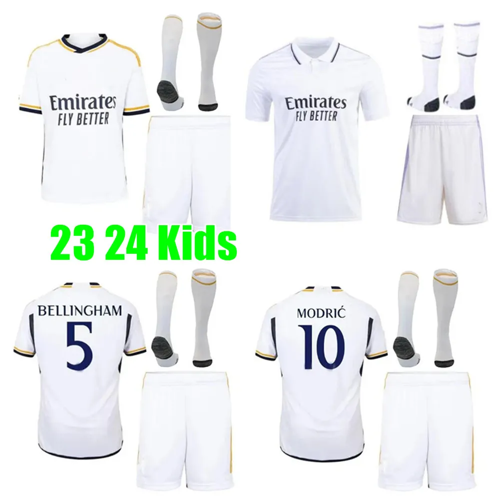 2023 REAL MADRIDS BELLINGHAM soccer jerseys kids football kits VINI JR TCHOUAMENI BENZEMA ALABA ASENSIO MODRIC RODRYGO Fourth 23 24 NEW REAL MADRIDS football shirt