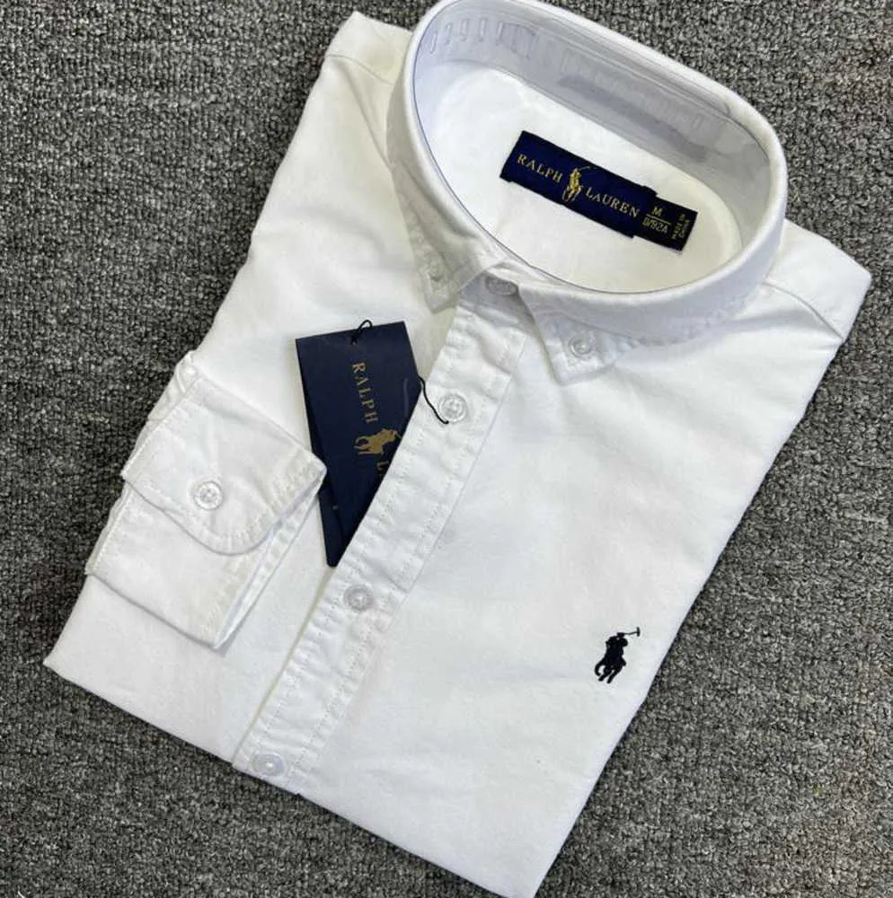 2023 Little Horse Mens Shirt Polo Polos långärmad affärsutveckling