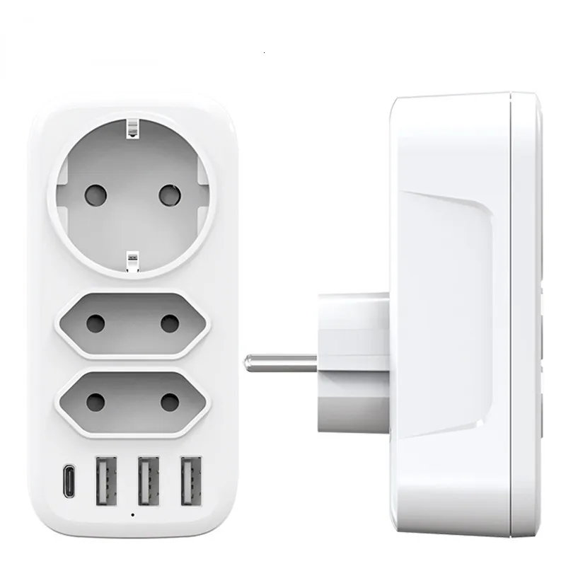 Prise De Câble Dalimentation Prise Murale UE Multiprise USB 250V 16A Prise  De Courant Alternatif Extension De Puissance 4000W Adaptateur De Prise  Standard Européen Prises De Convertisseur CE 230701 Du 10,32 €