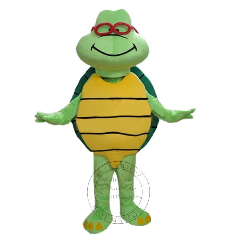 Costume de mascotte de tortue de mer verte adulte vêtements de performance de carnaval de fête d'anniversaire d'anime