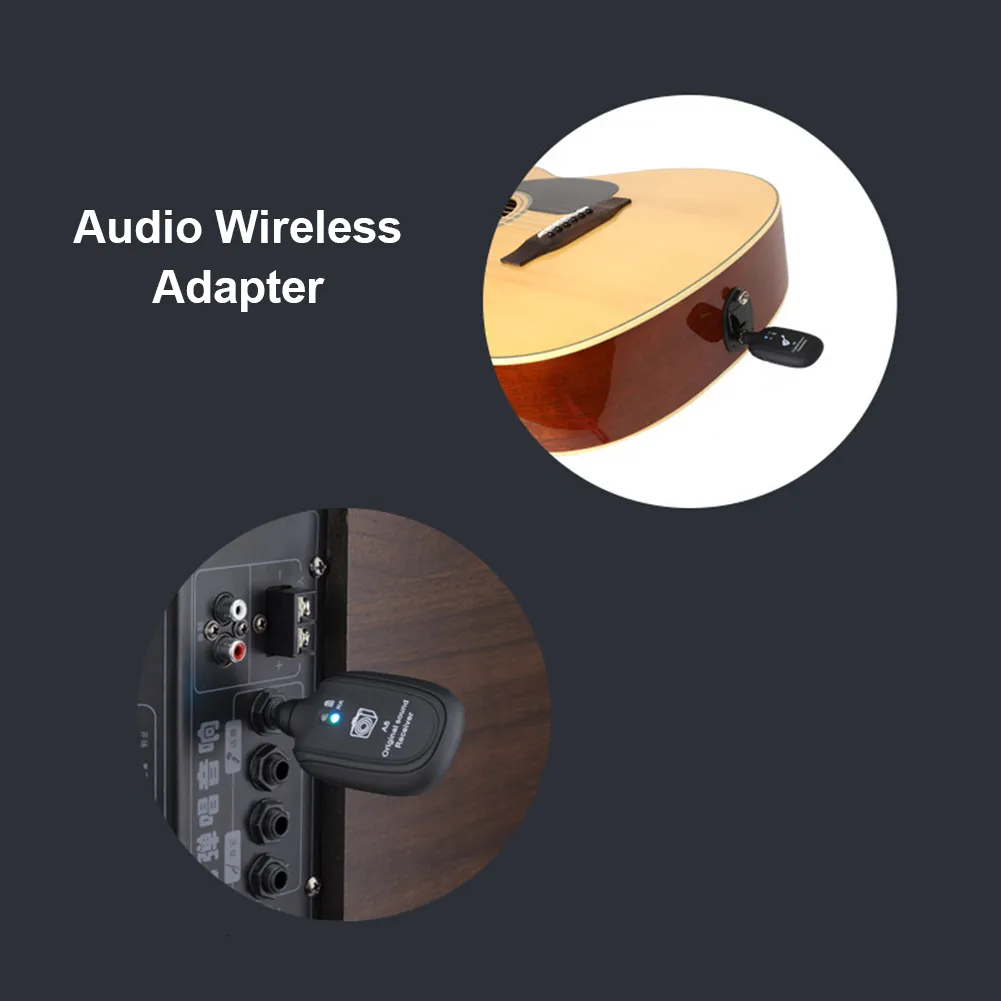 MP3 4 Adapters Guitar Wireless System Transmitter And Receiver