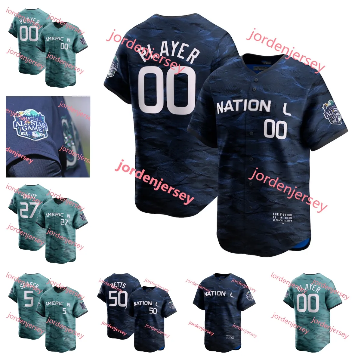 Save Big on Bulk Acuna Jr Braves Jersey National League 2023 All Star Game  Jersey Freddie Freeman Ronald Acuna Jr Mookie Betts Sean Murphy Luis Arraez 