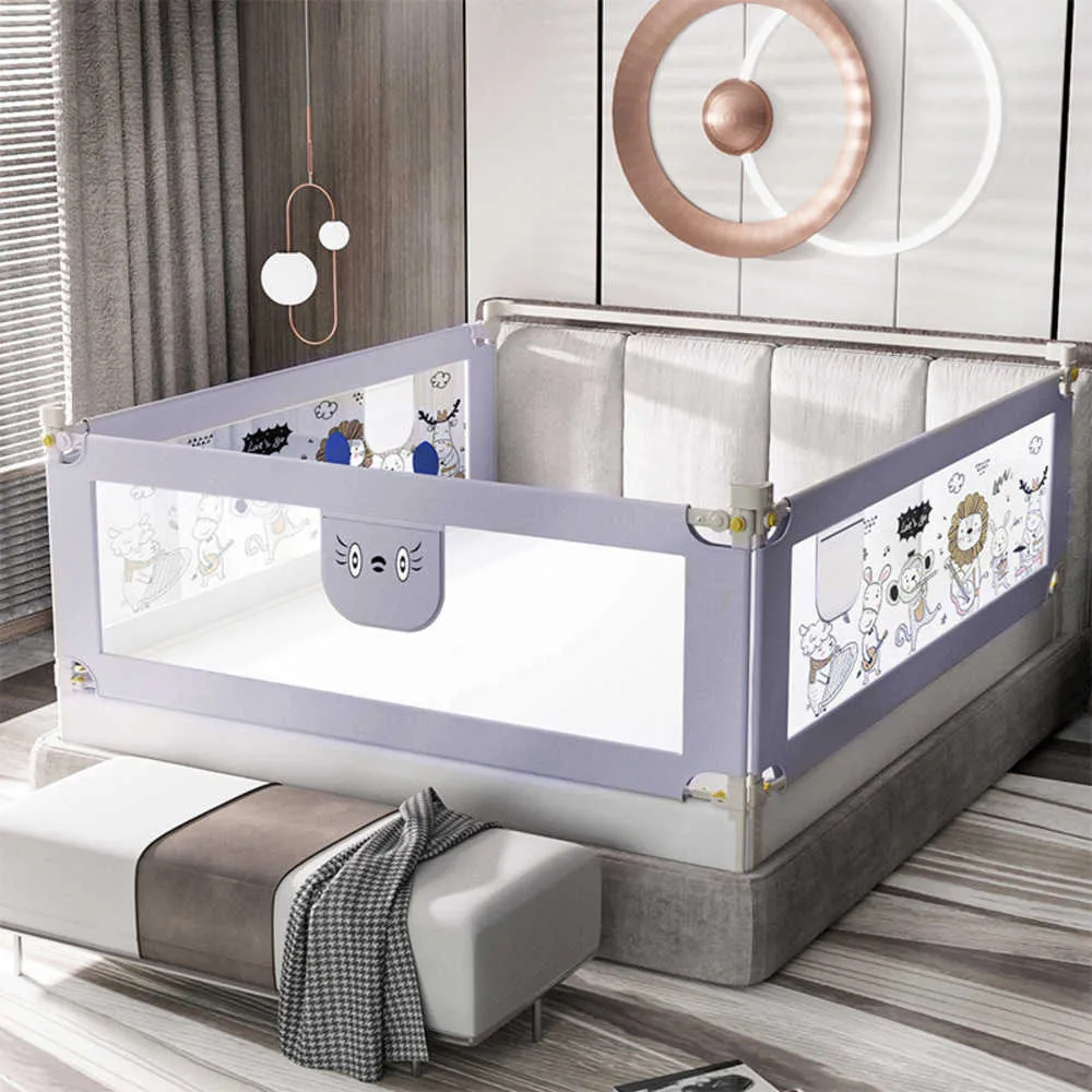 Universal Baby Bed Safety Barrier Guardrail For Fall Prevention And