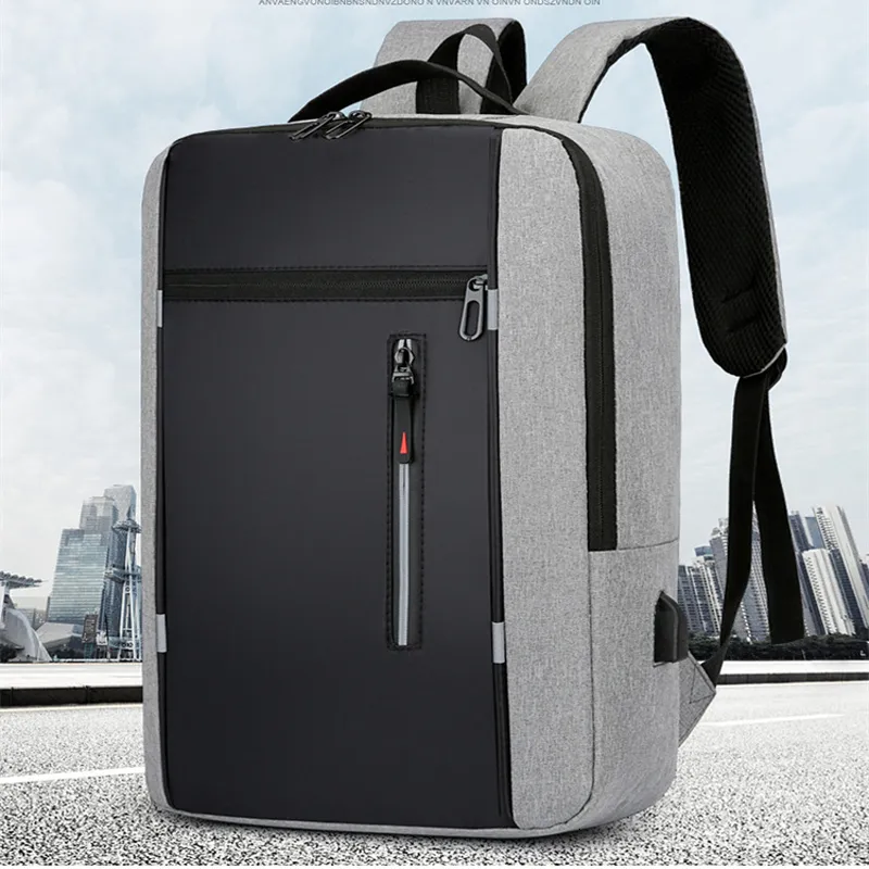 Torby laptopa 2023 Waterproofowy plecak męski szkoła USB 156 -calowa unisex torebka Bagpaks Mężczyzn Stylowy pakiet tylny 230701