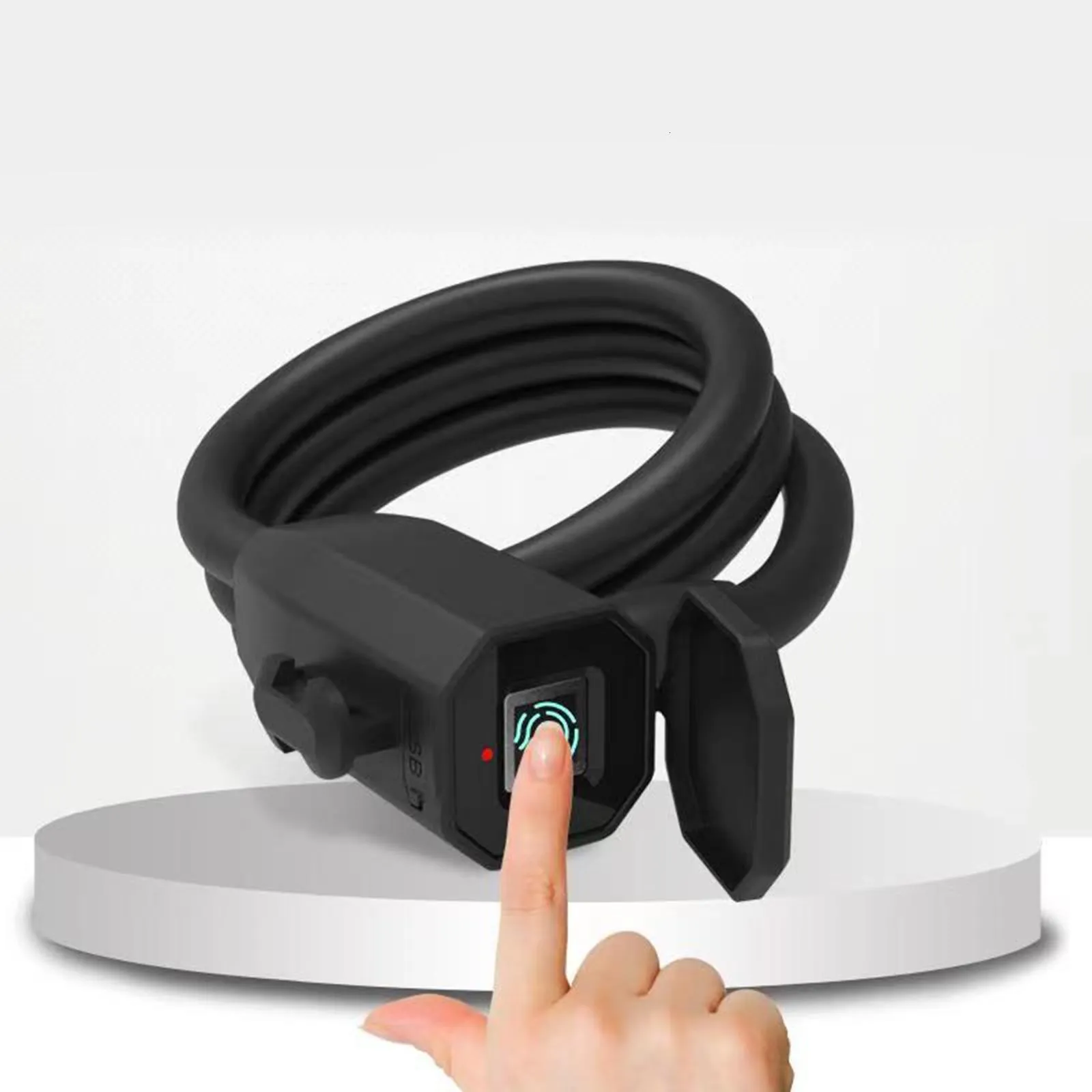 IP65 Waterproof Fingerprint Bike Lock Lock With USB Charging For