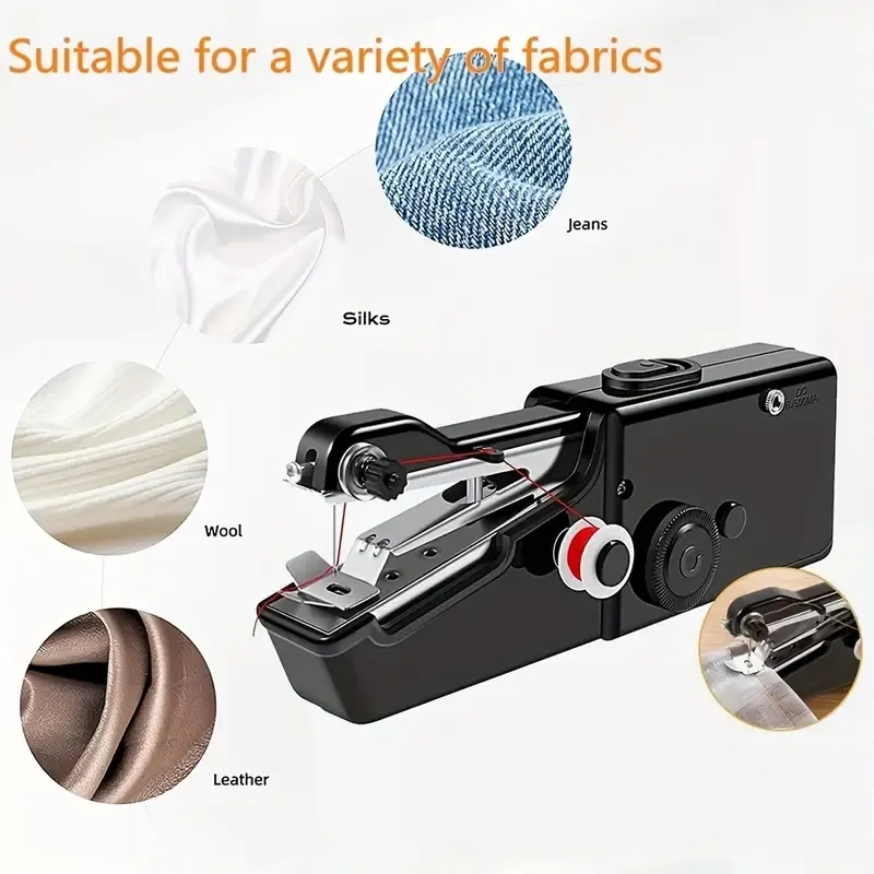 Portable Handheld Sewing Machine, Hand Held Sewing Device Tool Mini  Portable Cordless Sewing Machine Electric Sewing Machine For Clothes Pants  Gift For Mom From Chinaledworld, $5.81