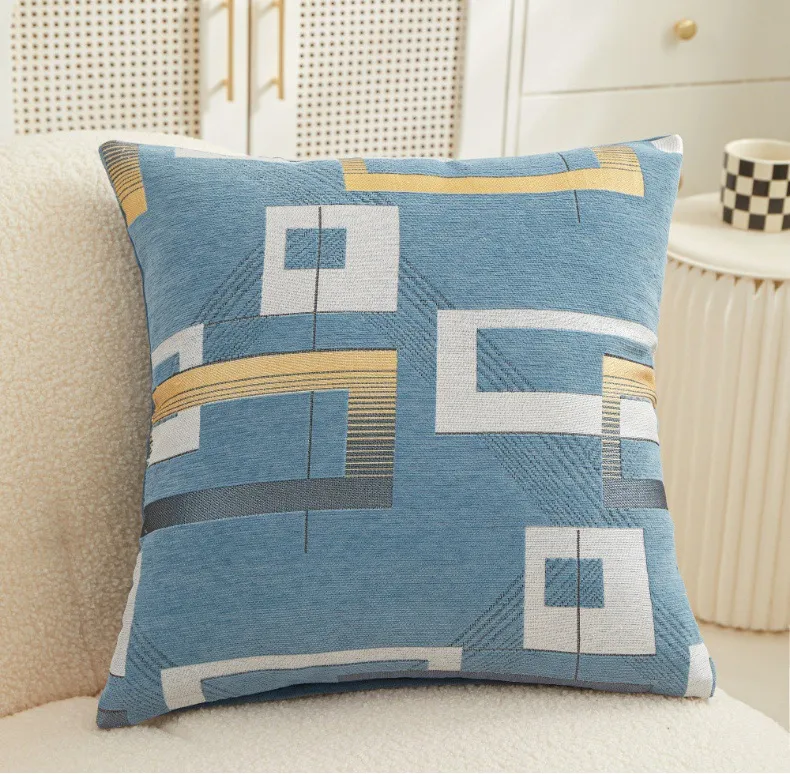 European Luxury Flowers Print Pillow Case Cover for Home Chair Sofa Decoration Square Pillowcases