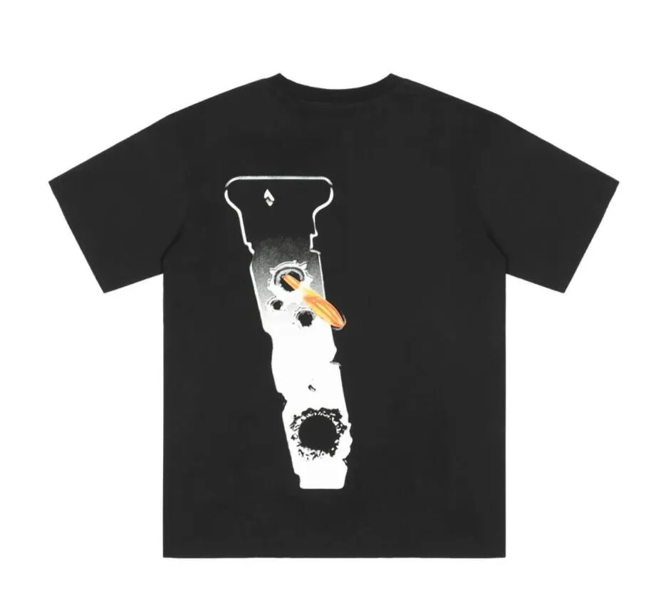 Designer-Paar-T-Shirt mit Pop Smoke x Hawk Em Co-Logo, kurzärmelig, Old Big V, lockeres Hip-Hop-T-Shirt für Damen und Herren, kurzärmeliges T-Shirt, Oberteil, Kleidung, Pullover, T-Shirts