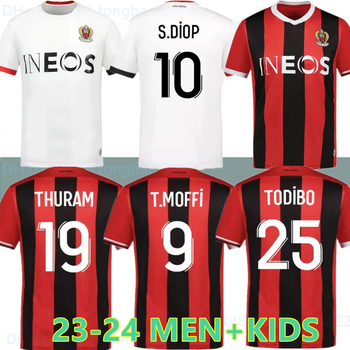 OGC Nice Personalized Away Soccer Club Jersey