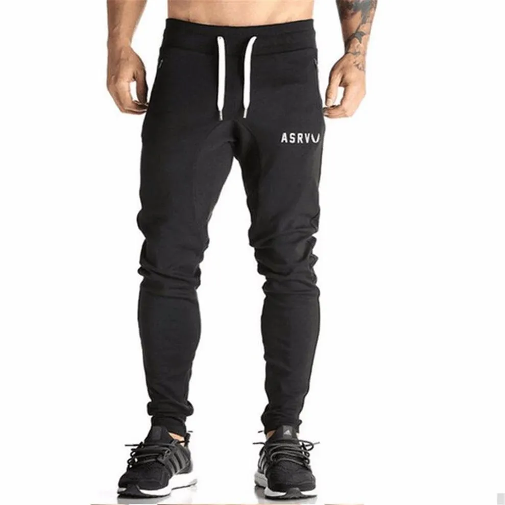 Hele Heren Trainingspak Bodems Katoen Fitness Skinny Joggers Zweetbroek Pantalones Chandal Hombre Casual Broek Katoen Streetwea296A