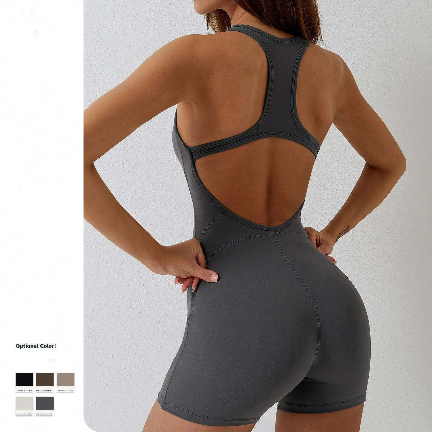 LL Designer Sleevesless Bodysuit Summer Dance Tight Breathable Air Sports Yoga Bodysuit Hip Lifting Integrated Quick Drying Yoga Clothes