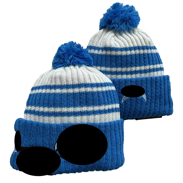 Los Angeles''chargers''bobble Hats Baseball Ball Caps 2023-24 Fashion Designer Bucket Hat Chunky Knit Faux Pom Beanie'' Christmas Hat