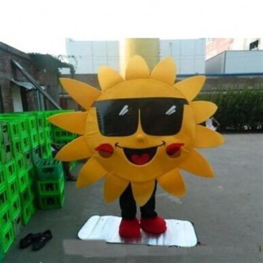 2018 Factory Mascot Sun Adult Mascot Costume in maschera Per la pubblicità Festival party296z