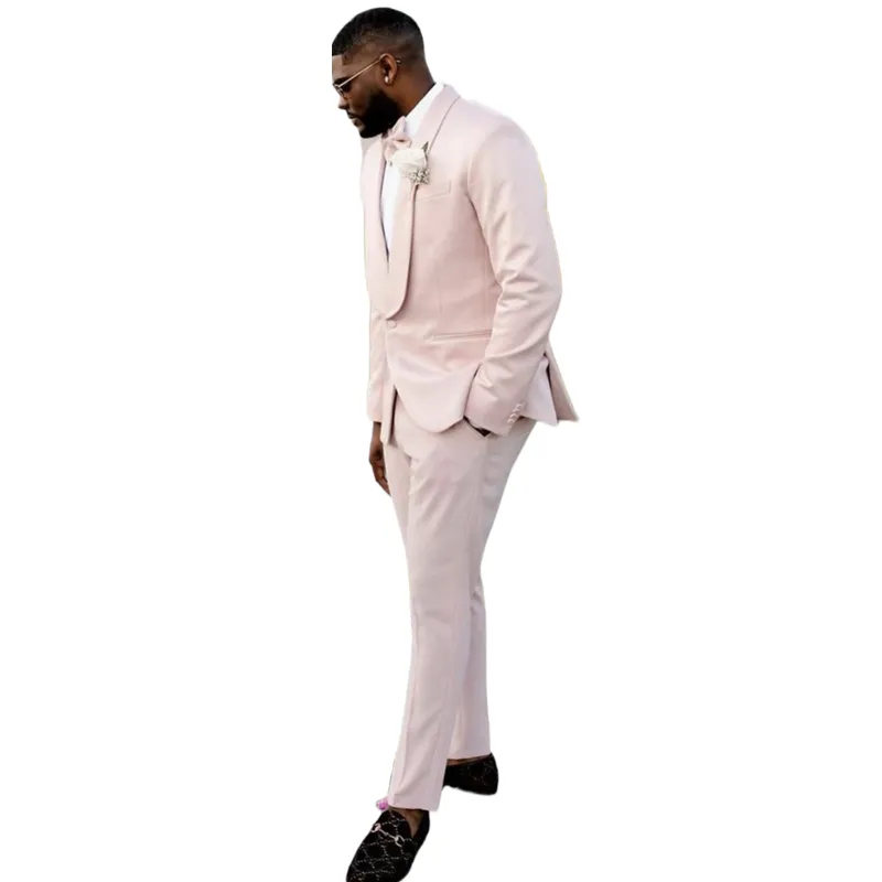Light Pink Wedding Tuxedo - Slim Fit Groom Suit, Shawl Lapel, One Button,  2-Piece Set for Prom & Parties from Dhgate Wedding Tuxedos - price 95.54