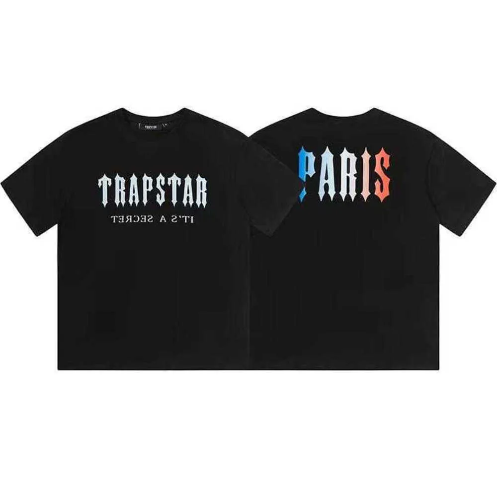 Designer modekläder tshirt tees Trapstar Paris Limited Letter Tryckt Kort ärmgata Löst bomull COMON CASUAL MENS WOMENS TOP SOMMER lyx