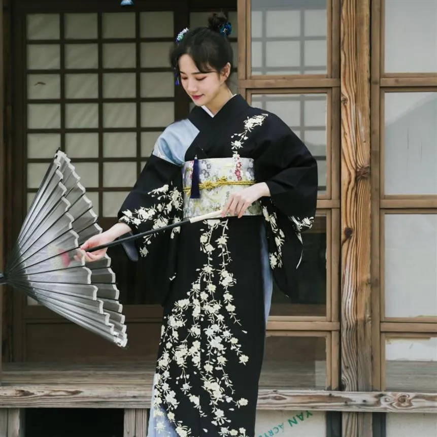 Kimono Giapponese Tradizionale Da Donna Kimono Lungo Con Stampa