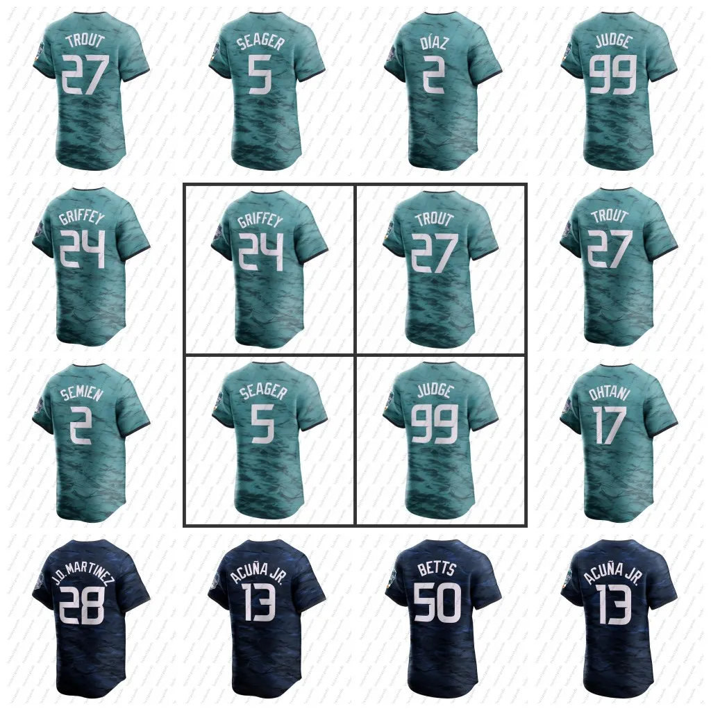 2023 All Star Game Jersey Shohei Ohtani Mookie Betts Ronald Acuna Jr. Aaron Judge Ken Griffey Jr. Corbin Carroll Freddie Freeman Sean Murphy Randy Arozarena