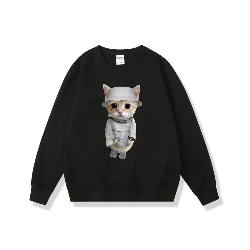 メンズフーディーズスウェットシャツ面白いラッパーYung Lean Kitty Sweatshirt Men Mens Fashion Vintage Fleece Pullover Hip Hop Rock Style 230630