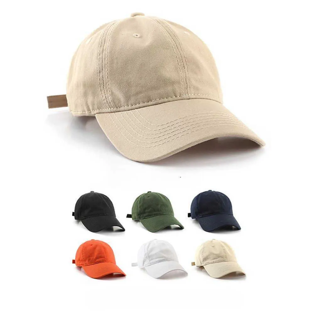 Casquette de baseball haut de gamme pour femmes avec lavage d'été couleur coréenne pour hommes et femmes