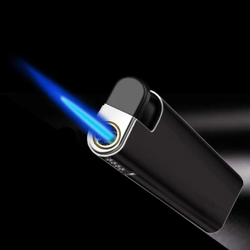 Accendino Torcia 3 Getthi Fiamma Blu – Antivento Con Tagliasigari, Ricaricabile Per Sigari E BBQ
