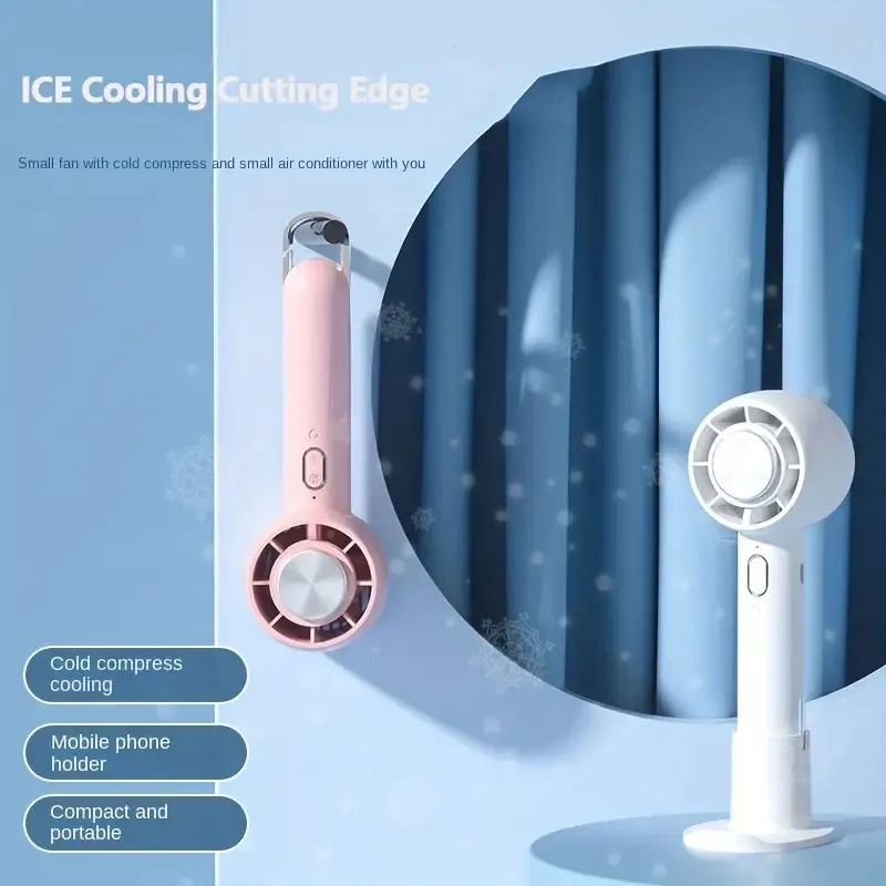 Nowy mini półprzewodnikowy arkusz chłodniczy lód wentylator przenośny przenośna turbina przenośna wentylator wentylator dmuchawy biura blatowania z wbudowaną baterią 2200mA