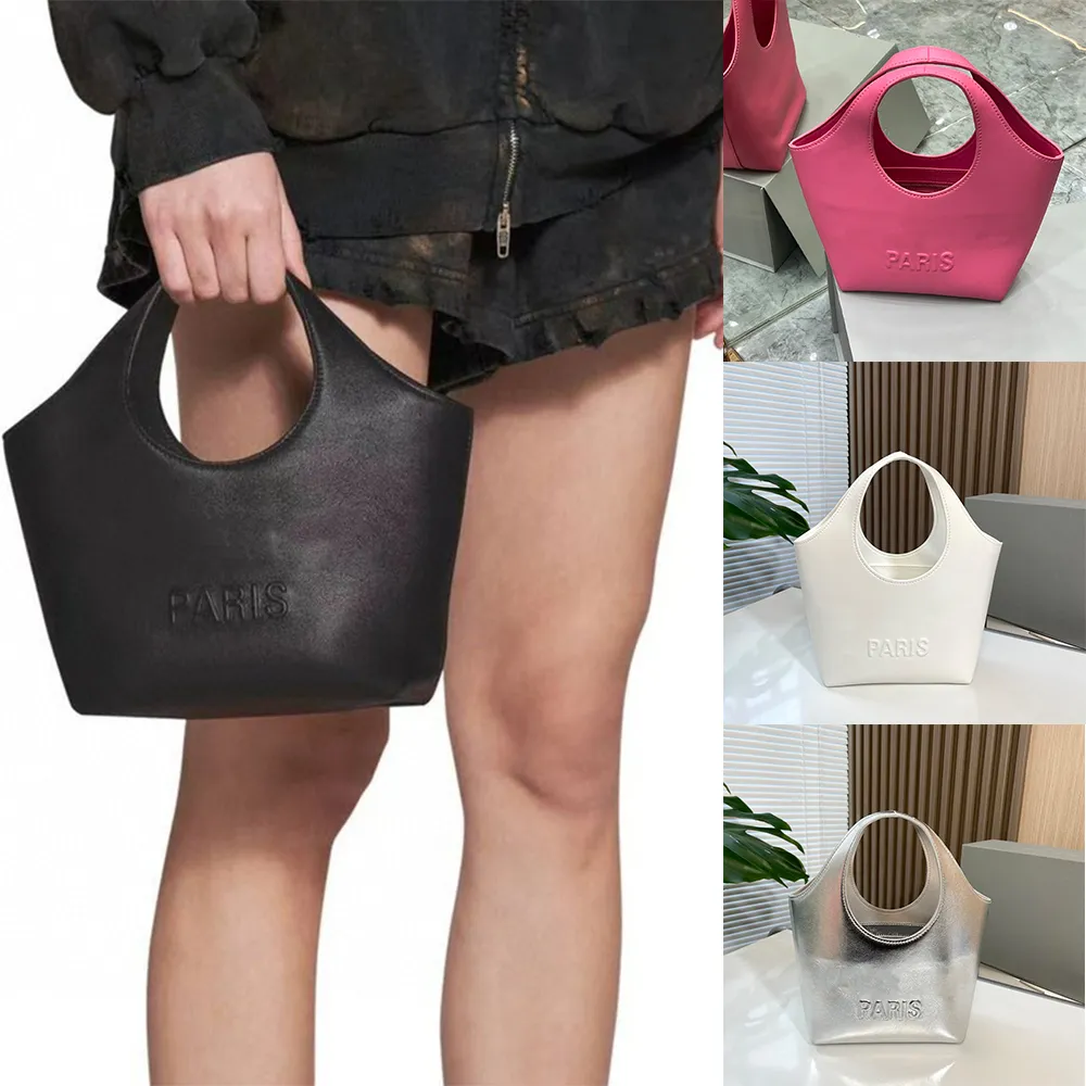 Women's Mary-kate Medium Tote Bag In Black Pink Designer Cowhide Crossbody Purse Genuine Leather Beach Bucket Bag Luxurys Handbags Shoulder Bags