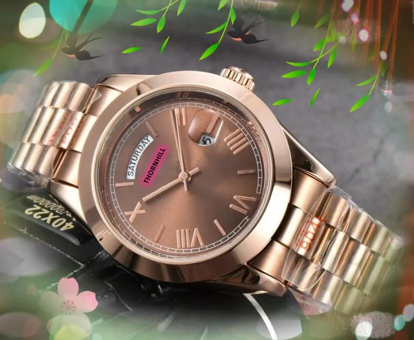 High quality montre de luxe 42mm Mens Watches Quartz Movement full 904L Stainless Steel Watch waterproof Luminous NOT Mechanical Wristwatches Relogio Masculino