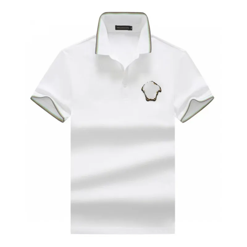 Chemises de créateurs Polo classique en coton avec motif Medusa brodé Taille asiatique m XXXL Manches courtes respirantes Lettre décontractée Lettre de luxe T-shirts de mode pour hommes