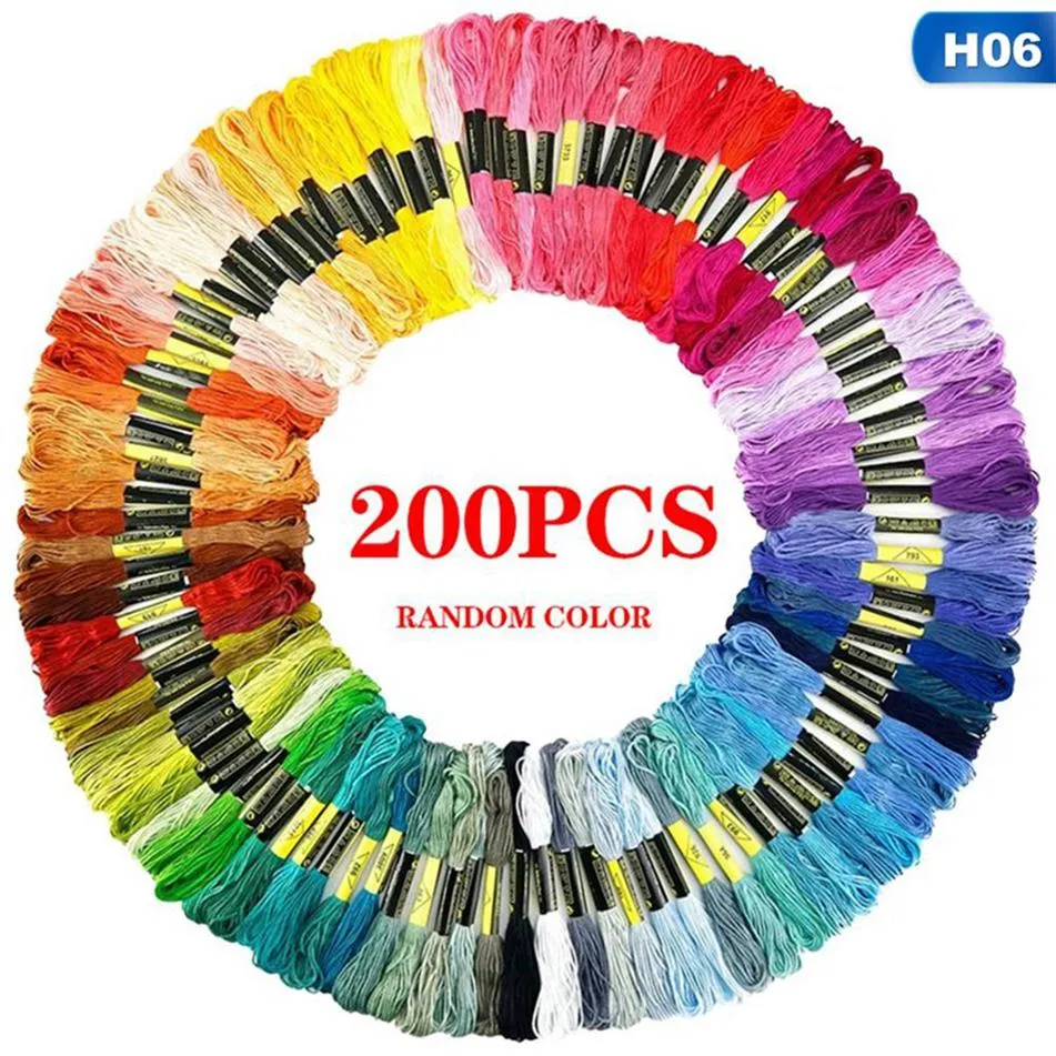 50 100 120 124 150 200 250 PCSアンカー同様のクロスステッチコットン刺繍糸