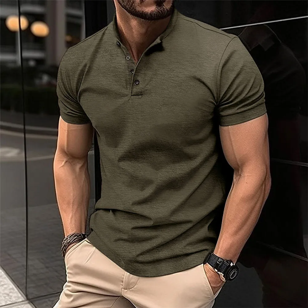 heren poloshirt designer polo's shirts voor man mode volwassen mannelijke effen kleur kleding kleding tee zwart-wit heren t-shirt