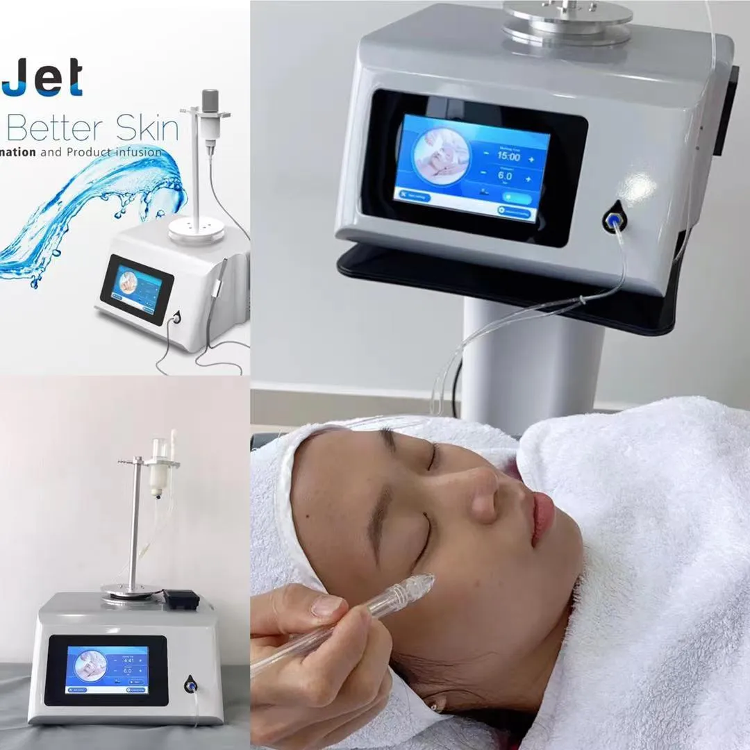 Jet Peel Cosmetic Oxygen Therapy Machine de soins de beauté pour le nettoyage de la peau du visage