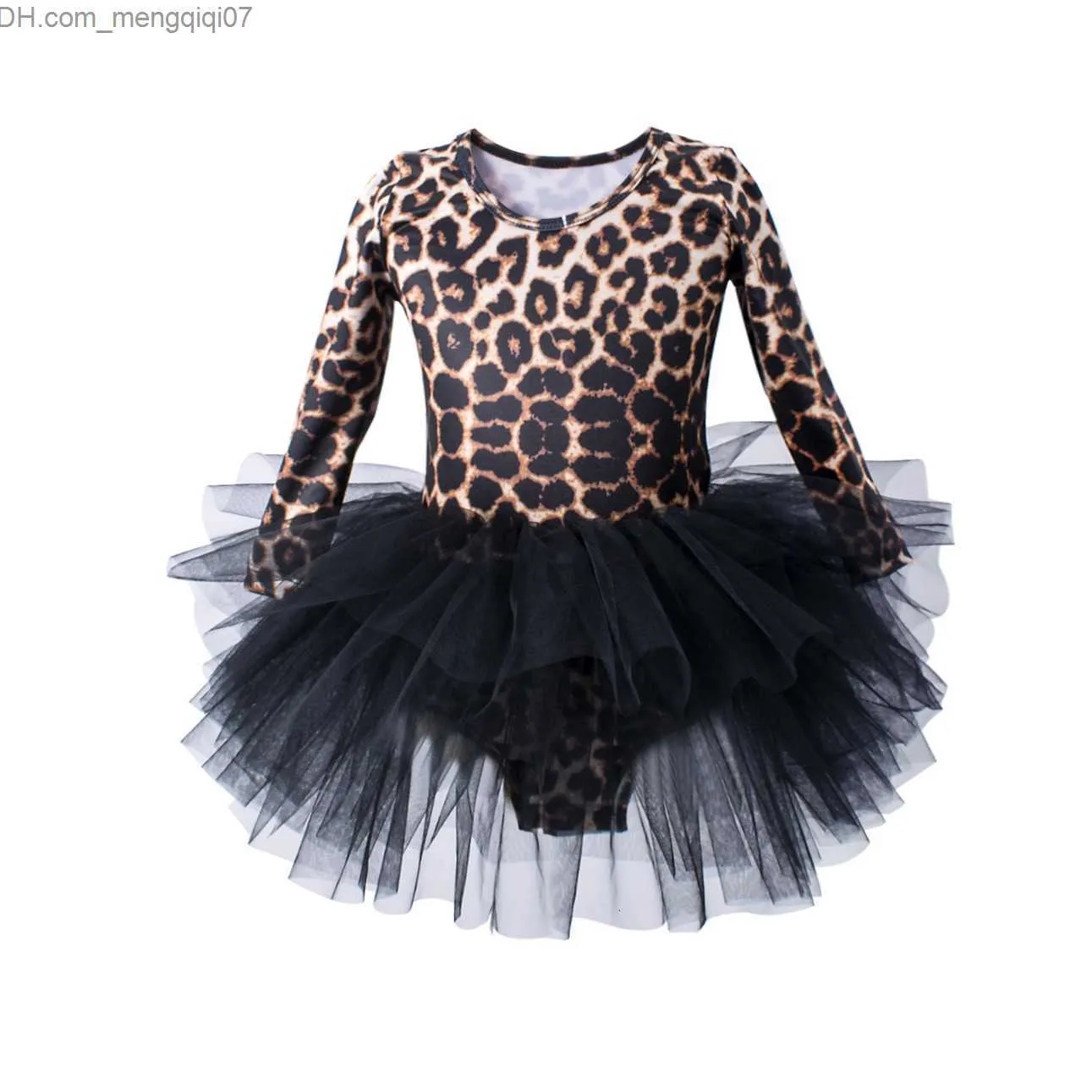 Meisjes Jurken Meisjes Jurken Kinderen Meisjes Leopard Gymnastiek Turnpakje Ballet Jurk Kinderen Lange Mouw Dans Turnpakje Tutu Dancewear Ballerina Kleding voor Meisjes Z230704