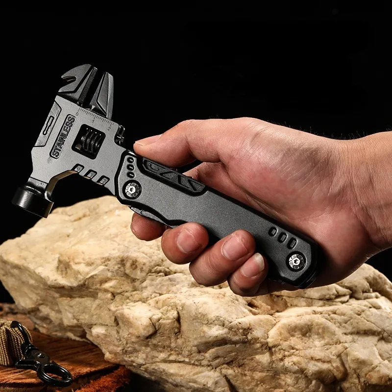 Climbing Ropes Multi Functional Adjustable Open End Wrench Combination Universal Folding Pliers EDC Tool 230701 828