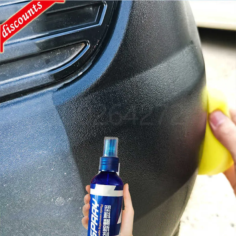 New Car Plastic Renovator Trim Hydrophobic Liquid Auto Leather Plastic Restorer Polish Long Lasting Protects Exterior Wax per Auto