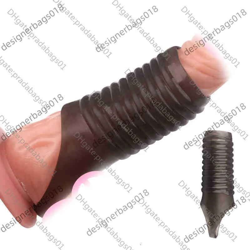 마사지 섹시한 touys tpe 음경 소매 커버 스파이크와 함께 재사용 가능한 부부를위한 성인 섹스 장난감
