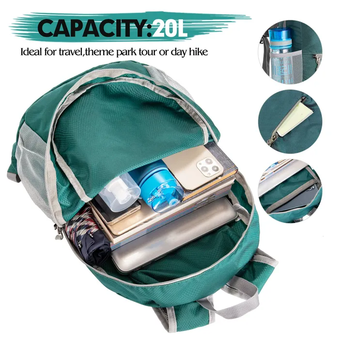 Zomake ultra top lightweight foldable backpack