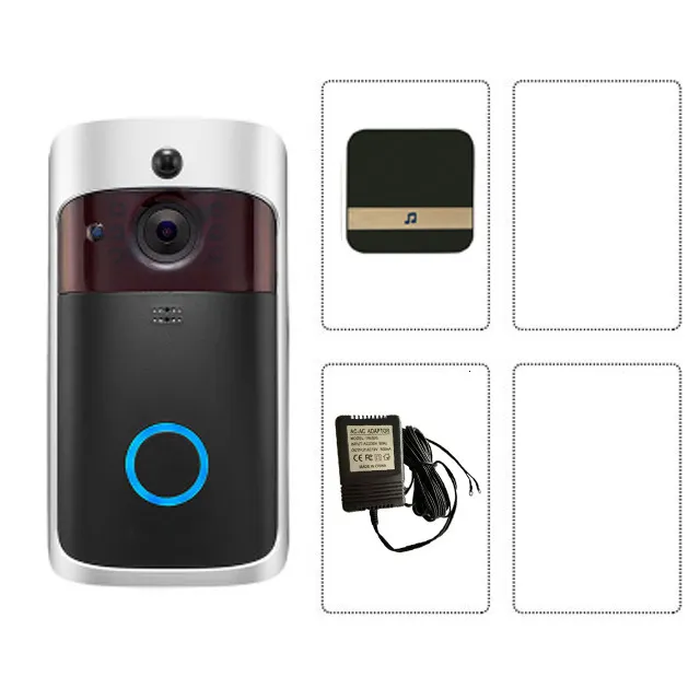 Doorbells V5 Smart WIFI Wireless Video Doorbell AC110 220V 18V 500mah