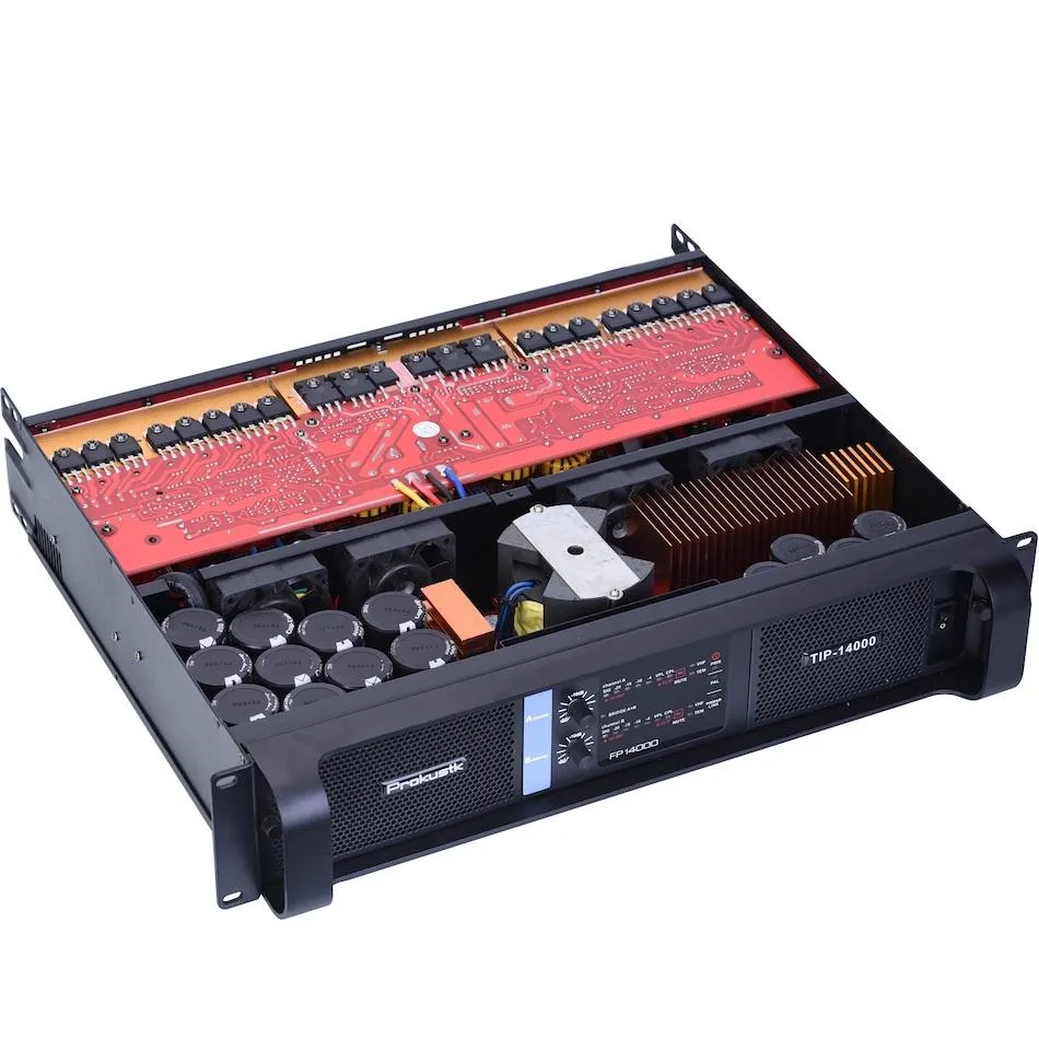 Amplifiers 2ch 2*2350 Watts Class Td 14000 Professional Power Amplifier Dj Subwoofer for Double 18inch Speaker Poweramp Prokustk Tip14000
