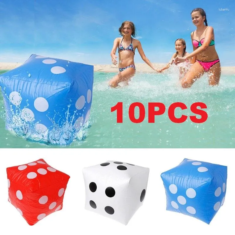 Inflatable Floats Children's Dice Multi Color PVC Toy Decorations Pool Beach Swimming Water Games Entertainment For Kids