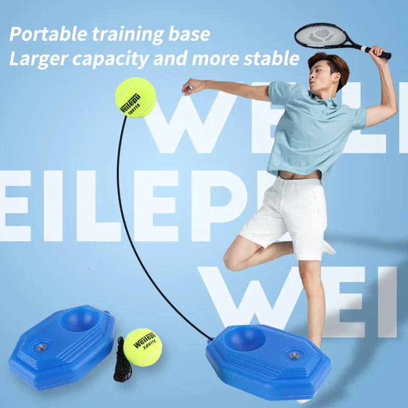 Balle De Rebond Pour Entraîneur De Tennis – Base Stable Avec Valve Pour Sable/eau, Légère Et Transportable, Pour Pratique Solo En Intérieur/extérieur