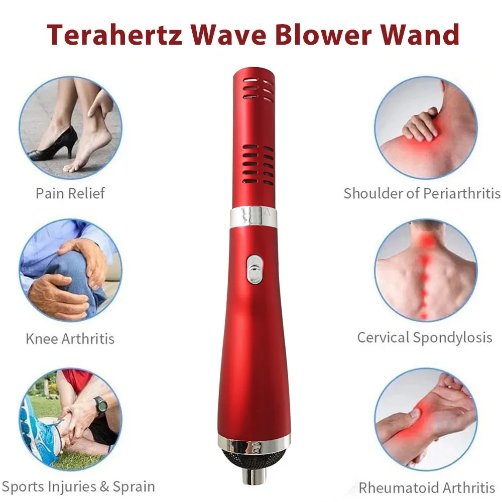 Twarz masażer terahertz Fala Lekkie magnetyczne Zdrowe urządzenie Terahertz Hair Blowers Thz Fizjoterapia Maszyna Ciało Bóle zdrowotne Ból Ból ulży 230701