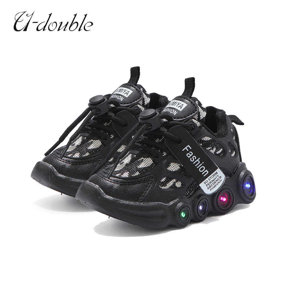 Tênis Iluminação LED Crianças Sapatos Casuais Tênis Brilhantes Meninos Meninas Esportes Moda Botas Iluminadas Antiderrapantes Tamanho 21-33HKD230701