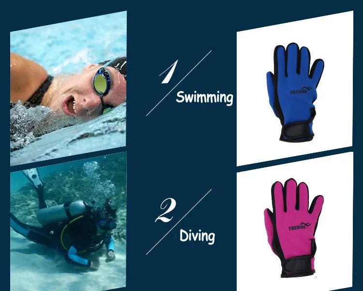 Beach accessories Swimming Diving glove protecting for swimming diving surfing water fun M L XL size option 230701