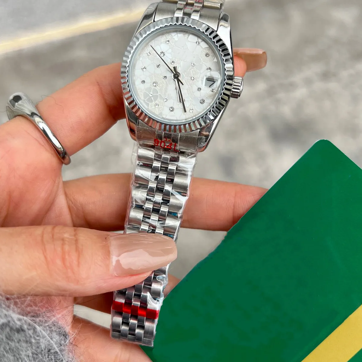 Hot Style Luxury Designer Women Watch Automatyczne Mechaniczne 28mm Bezel Ze Stali Nierdzewnej Diamond Lady Wodoodporne Zegarki Designerskie Na Rękę Bez Pudełka